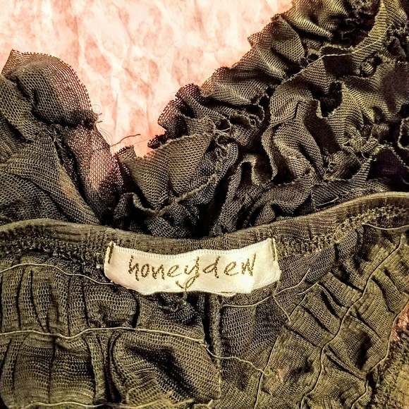 HONEYDEW RUFFLED THONG PANTY, S - Picture 4 of 4